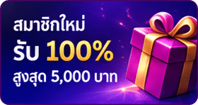 สมาชิกใหม่ รับโบนัส 100%