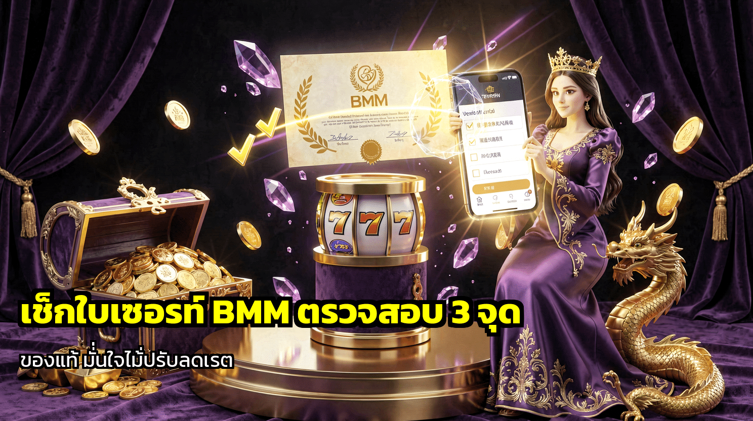 เช็กใบเซอร์ BMM